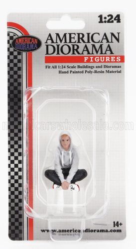 American Diorama - FIGURES MAN SITTING GREY BLACK