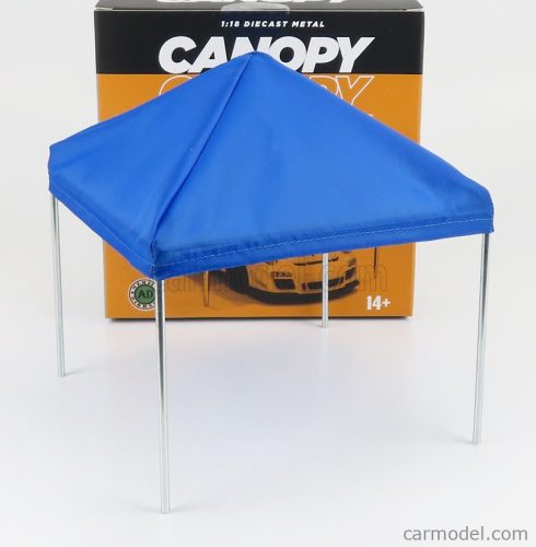 American Diorama - Accessories Canopy Set With Frame And Cover Chrome Blue