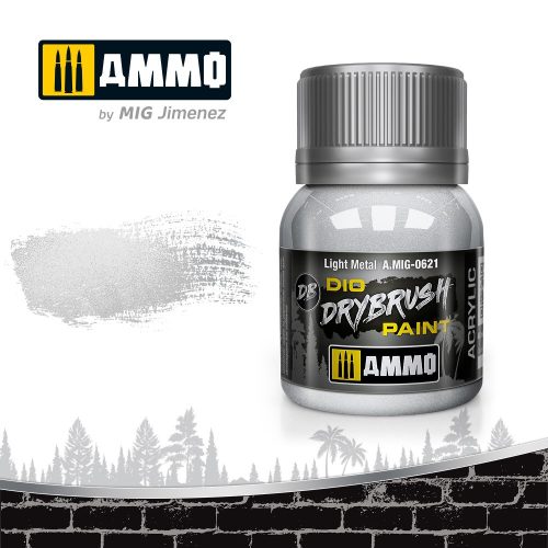 AMMO - Drybrush Light Metal