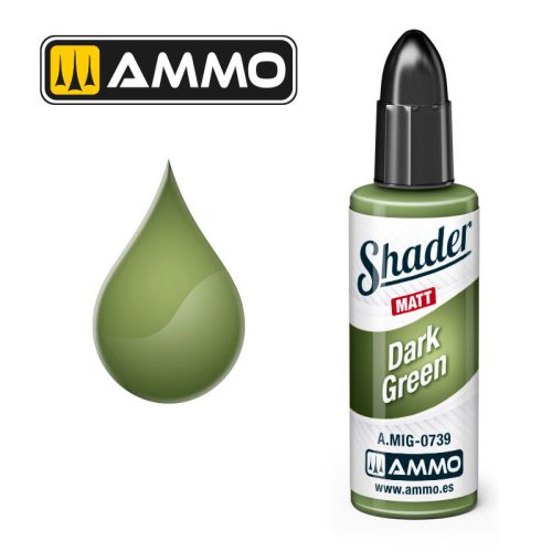 AMMO by MIG Jimenez - MATT SHADER Dark Green