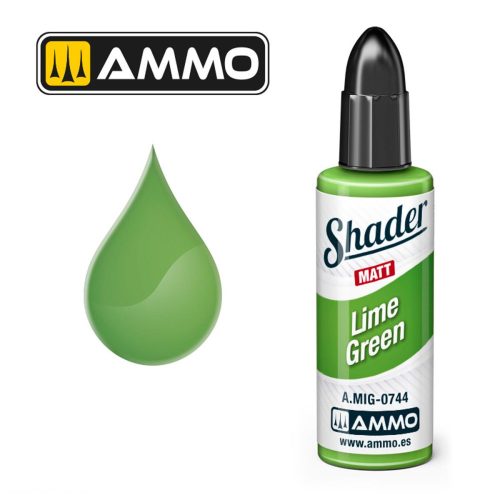 AMMO by MIG Jimenez - MATT SHADER Lime Green