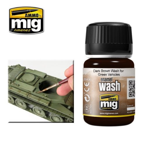 AMMO - Dark Brown Wash For Green Vehicles