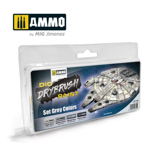 Ammo - Drybrush Set Grey Colors