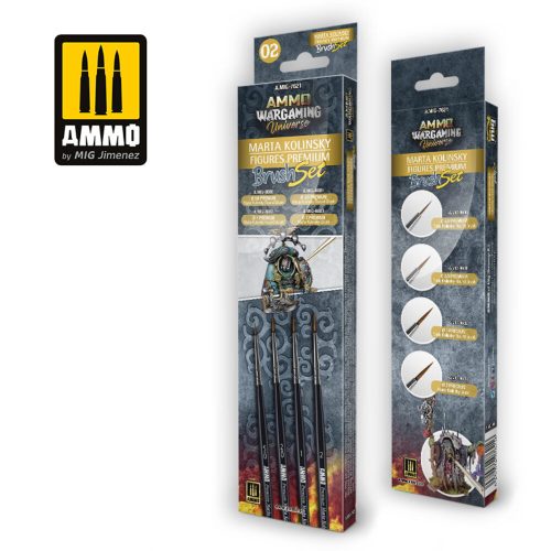 AMMO - AMMO WARGAMING UNIVERSE - Marta Kolinsky Figures Premium Brush Set