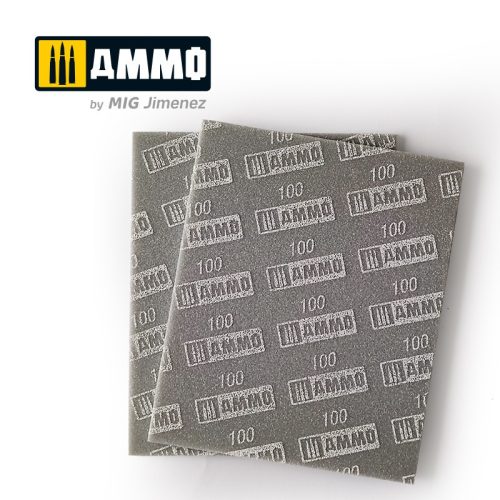 AMMO - Sanding Sponge Sheet (100) – 2 Pcs.