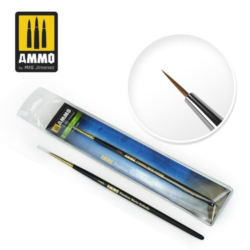 AMMO - 5/0 Premium Marta Kolinsky Round Brush