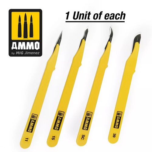 Ammo - Standard Blade Set – 4 Pcs. (1 Standard Blade Straight + 1 Blade Curved +