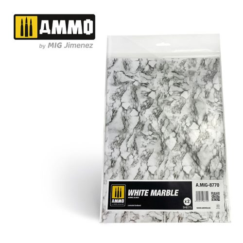 AMMO - White Marble. Sheet of Marble - 2 pcs