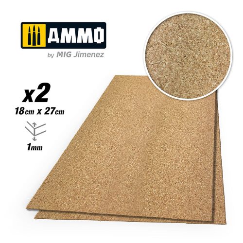 AMMO - CREATE CORK Fine Grain (1mm) - 2 pcs.