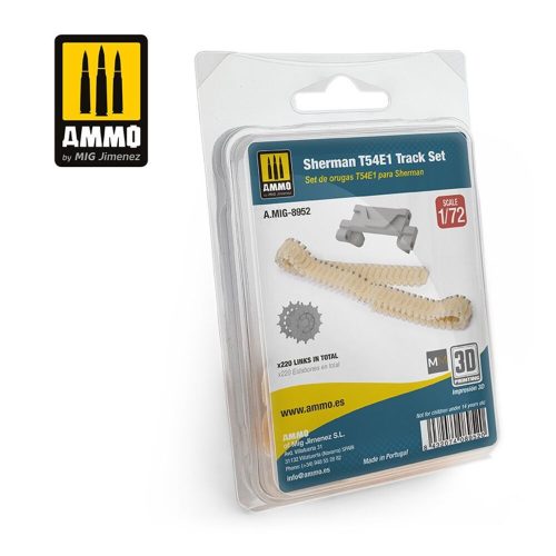 AMMO by MIG Jimenez - 1/72 Sherman T54E1 Tracks Set