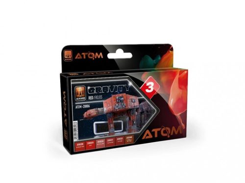 AMMO by MIG Jimenez - ATOM Gravity Set 3 -Red - 6x 20ml