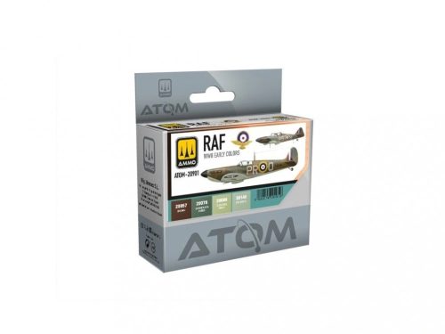 AMMO by MIG Jimenez - ATOM RAF WWII Early Colors Set - 4x 20ml