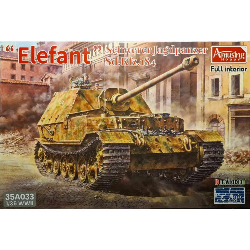 Amusing Hobby - 1:35 Sdkfz.184 Schwerer Jagdpanzer Elefant - Full Interior