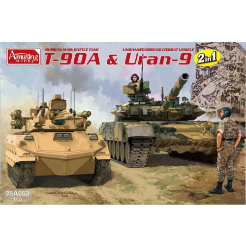 Amusing Hobby - 1:35 Russian Main Battle Tank T-90A & Uran-9