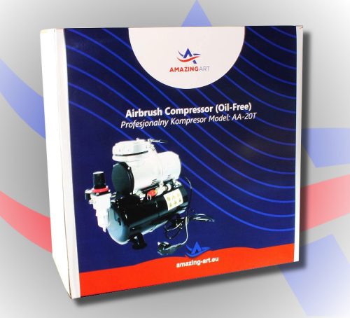 AmazingArt - Aa-20T - Compressor For Airbrush Silent With 3L Bottle