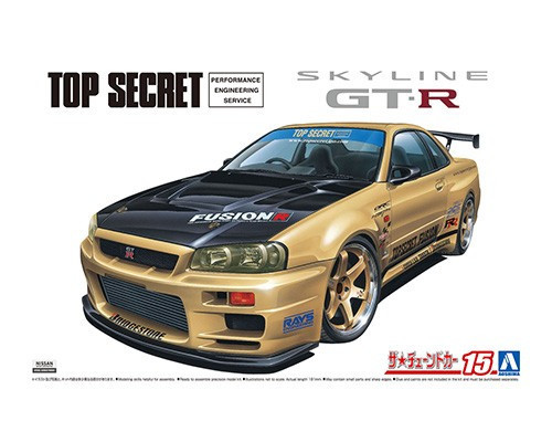 Aoshima - Topsecret Bnr34 Skyline Gt-R '02 (Nissan)