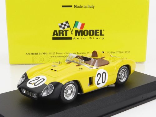 Art-Model - FERRARI 500TR SPIDER TEAM EQUIPE NATIONE BELGE N 20 24h LE MANS 1956 L.BIANCHI - A.DE CANGY YELLOW BLACK