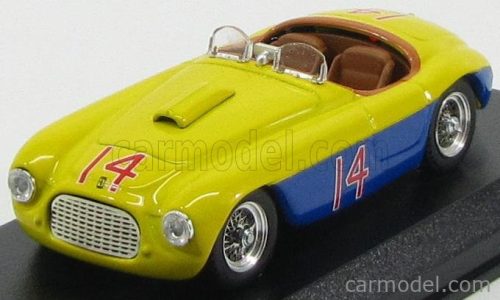 Art-Model - Ferrari 166Mm Spider N 14 Winner Mar De Plata 1950 C.Menditeguy Yellow Blue