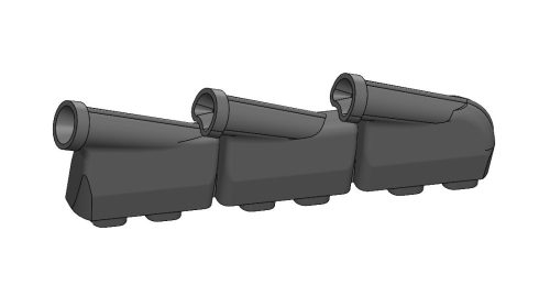 Art Scale - 1/72 Hurricane Mk.I  Exhausts round type 3Dprint for Arma Hobby