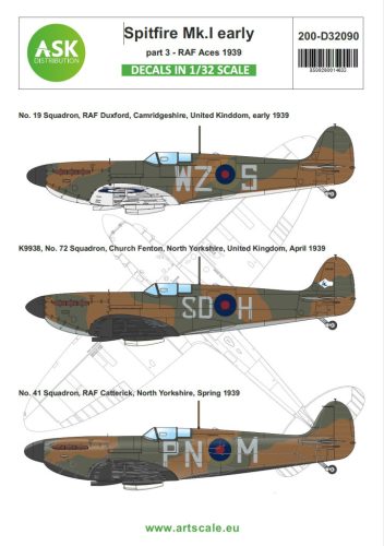 Art Scale - 1/32 Spitfire Mk.I early part 3 - RAF 1939