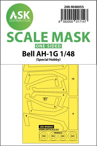 Art Scale - 1/48 Bell AH-1G one-sided express mask for Special Hobby