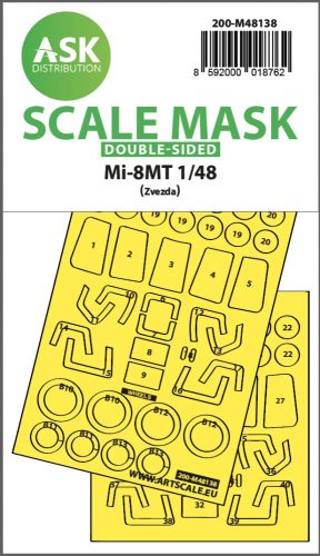 Art Scale - 1/48 Mil Mi-8MT double-sided express fit mask for Zvezda