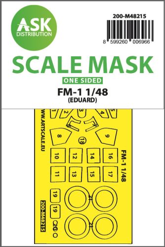 Art Scale - 1/48 FM-1 one-sided express fit mask for Eduard