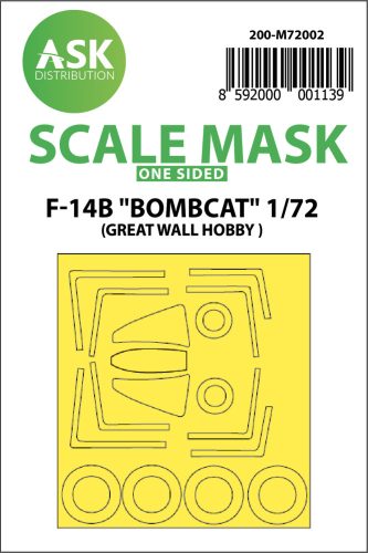 Art Scale - 1/72 F-14B Bombcat outside  painting mask for Great Wall Hobby