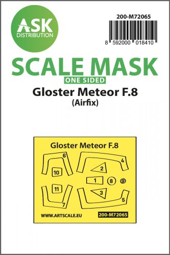 Art Scale - 1/72 Gloster Meteor F.8 one-sided express mask for Airfix