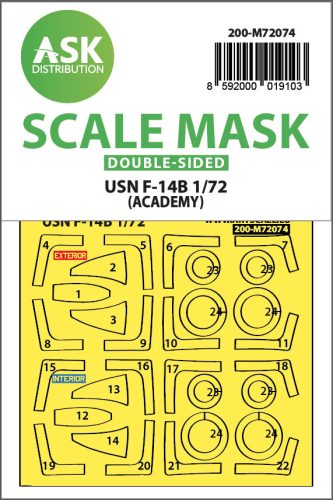 Art Scale - 1/72 F-14B double-sided express fit mask for Academy