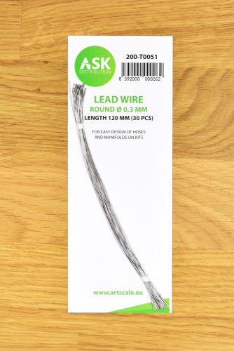 Art Scale - Lead Wire - Round Ø 0,3 mm x 120 mm (30 pcs)