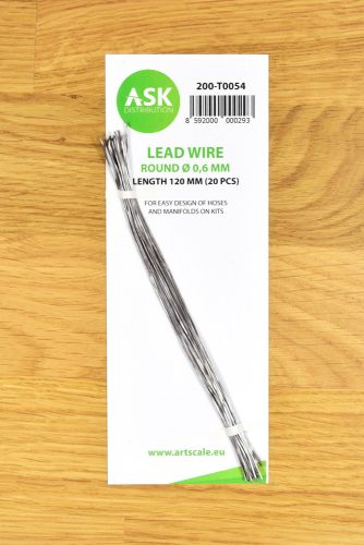 Art Scale - Lead Wire - Round Ø 0,6 mm x 120 mm (20 pcs)