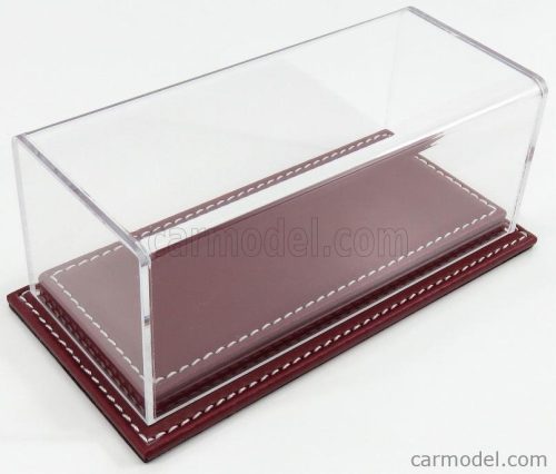 Atlantic - Vetrina Display Box Molhouse Base In Pelle - Leather Base Bordeaux - Lungh.Lenght Cm 17 X Largh.Width Cm 8 X Alt.Height Cm 7 (Altezza Interna 5.2 Cm ) Plastic Display