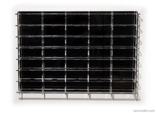 Atlantic - Vetrina Display Box Espositore - For 35 Cars 1/64 Lungh.Lenght Cm 56.0 X Largh.Width Cm 8.0 X Alt.Height Cm 38.0 (Altezza Utile Tra I Ripiani Cm 4.5 Inner Height Among Shelves) Plastic Display