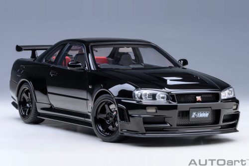 Autoart - 1:18 Nissan Skyline GT-R(R34) NISMO Z-Tune (black pearl) 2005 (composite model/full openings, total 4 openings) – Autoart