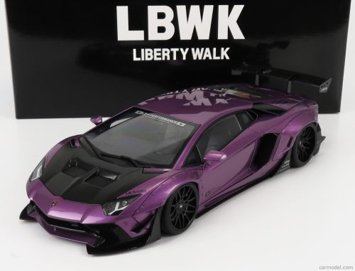 Autoart - Lamborghini Aventador Liberty Walk 2017 Purple Carbon