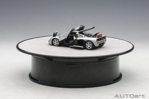 Autoart - Rotating display stand (small / with silver surface), diameter 20 cm with transformer - Autoart