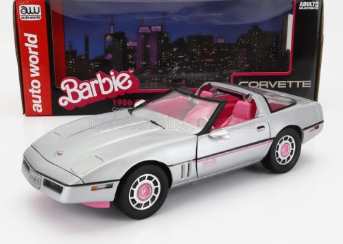 Autoworld - CHEVROLET CORVETTE SPIDER OPEN 1986 - BARBIE SILVER PINK