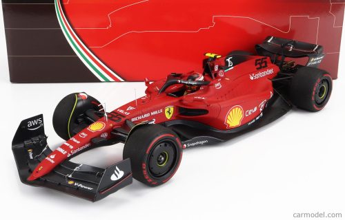 Bbr-Models - Ferrari F1-75 Team Scuderia Ferrari N 55 2Nd Bahrain Gp 2022 Carlos Sainz Red