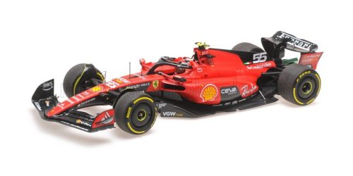 Bbr-Models - FERRARI F1  SF-23 TEAM SCUDERIA FERRARI N 55 BELGIUM GP 2023 CARLOS SAINZ RED BLACK