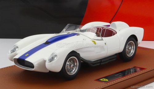 Bbrmodels - Ferrari 250Tr Testarossa Spider 1957 - Con Vetrina - With Showcase White Blue