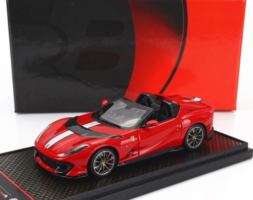 Bbr-Models - FERRARI 812 COMPETIZIONE A SPIDER 2022 - SILVER WHEELS ROSSO CORSA 322 - RED SILVER