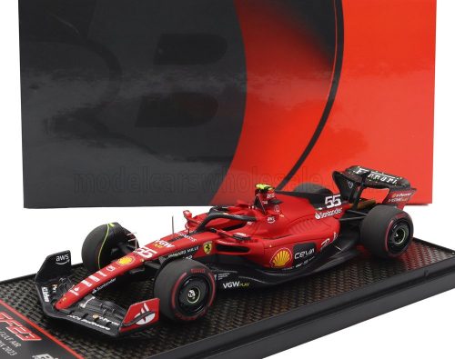 Bbr-Models - FERRARI F1  SF-23 TEAM SCUDERIA FERRARI N 55 4th BAHRAIN GP 2023 CARLOS SAINZ RED BLACK