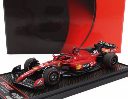 Bbr-Models - FERRARI F1  SF-23 TEAM SCUDERIA FERRARI N 16 3rd BELGIUM GP 2023 CHARLES LECLERC RED BLACK