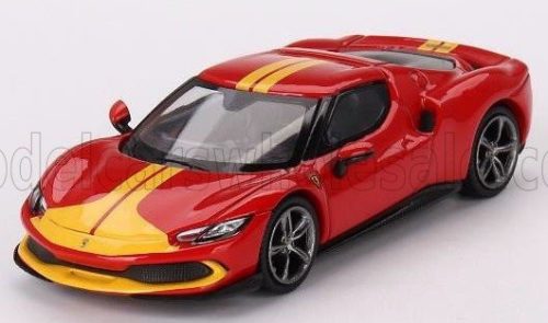 Bbr-Models - FERRARI 296 GTB ASSETTO FIORANO 2023 RED YELLOW