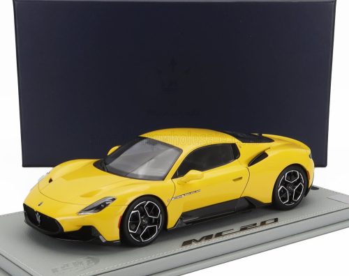 Bbr-Models - MASERATI MC20 2020 - CON VETRINA - WITH SHOWCASE GIALLO GENIO - YELLOW