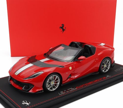 Bbr-Models - FERRARI 812 COMPETIZIONE A SPIDER 2022 - CON VETRINA - WITH SHOWCASE ROSSO CORSA 322 - RED