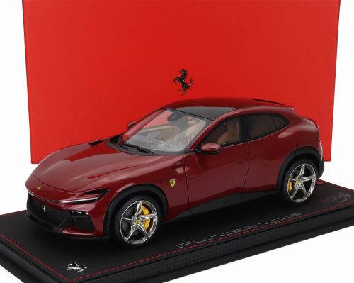 Bbr-Models - FERRARI PUROSANGUE SUV 2022 - CON VETRINA - WITH SHOWCASE ROSSO MUGELLO - RED MET