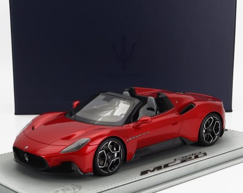 Bbr-Models - MASERATI MC20 CIELO SPIDER 2022 - CON VETRINA - WITH SHOWCASE ROSSO VINCENTE - RED MET