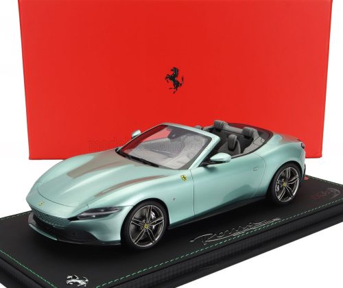 Bbr-Models - FERRARI ROMA SPIDER OPEN 2020 - CON VETRINA - WITH SHOWCASE VERDE TEVERE - GREEN MET